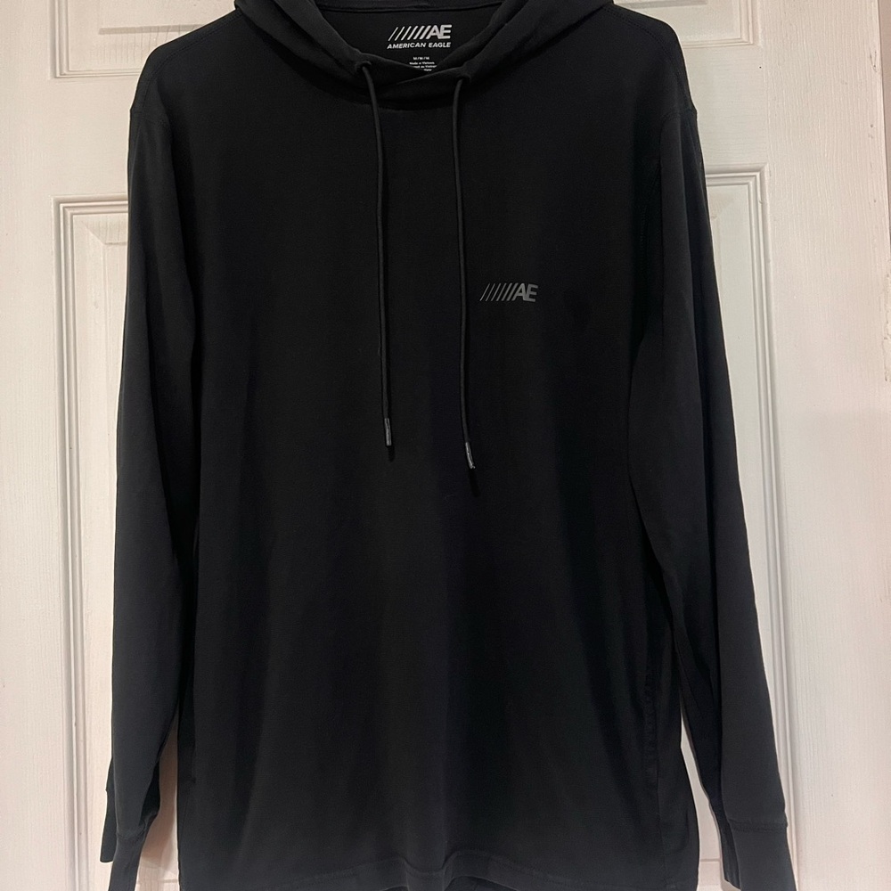 American Eagle Outfitters Black Hoodie for Men